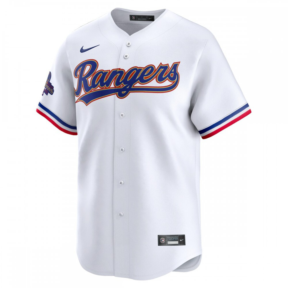 Max Scherzer Texas Rangers 2024 Gold Collection Limited Player Jersey – White-Pro Kit Vault | Brand New 26/27 Sports Jerseys